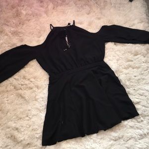 Black Cold shoulder dress